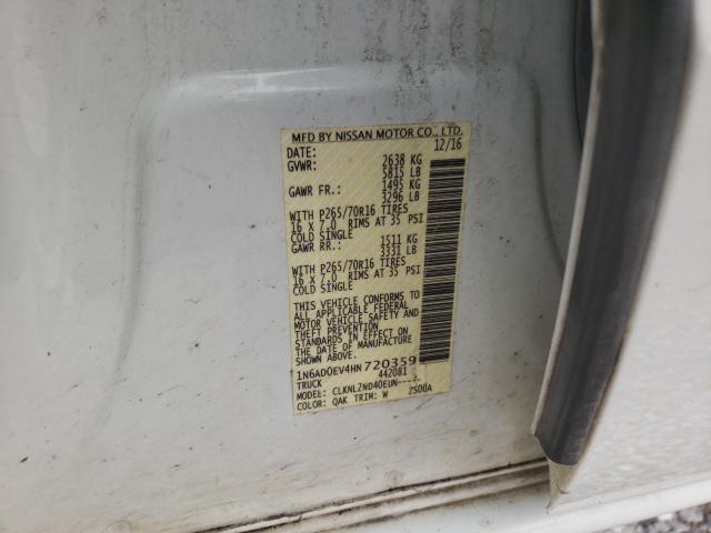 Photo 9 VIN: 1N6AD0EV4HN720359 - NISSAN FRONTIER S 