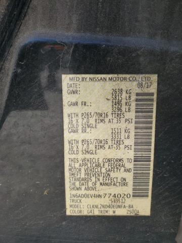 Photo 11 VIN: 1N6AD0EV4HN774020 - NISSAN FRONTIER S 