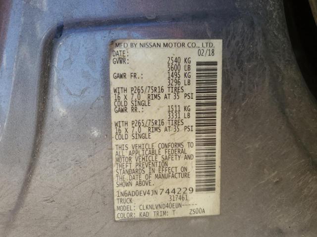 Photo 12 VIN: 1N6AD0EV4JN744229 - NISSAN FRONTIER 