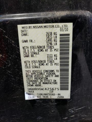 Photo 11 VIN: 1N6AD0EV5AC425675 - NISSAN FRONTIER C 