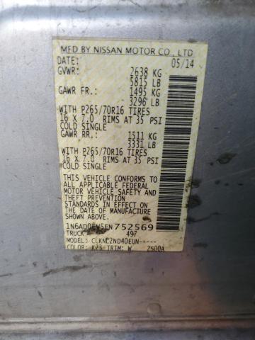 Photo 11 VIN: 1N6AD0EV5EN752569 - NISSAN FRONTIER 