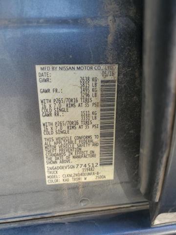 Photo 11 VIN: 1N6AD0EV5GN774512 - NISSAN FRONTIER S 