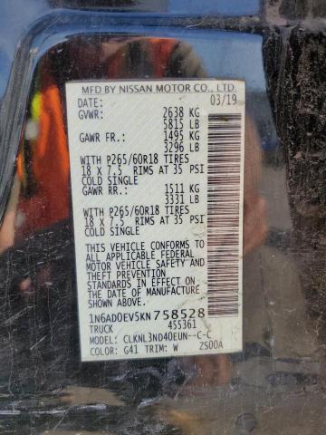 Photo 11 VIN: 1N6AD0EV5KN758528 - NISSAN FRONTIER S 