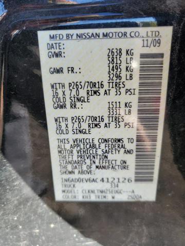 Photo 11 VIN: 1N6AD0EV6AC412126 - NISSAN FRONTIER C 