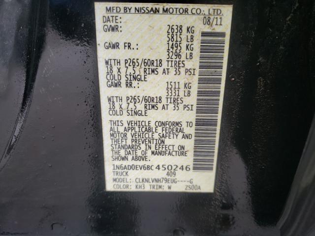 Photo 9 VIN: 1N6AD0EV6BC450246 - NISSAN FRONTIER S 