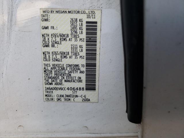 Photo 9 VIN: 1N6AD0EV6CC406488 - NISSAN FRONTIER S 