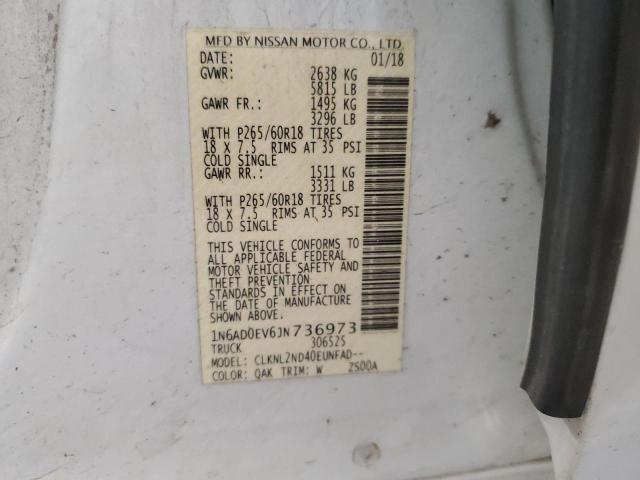 Photo 11 VIN: 1N6AD0EV6JN736973 - NISSAN FRONTIER S 