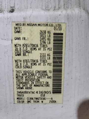 Photo 11 VIN: 1N6AD0EV7AC436905 - NISSAN FRONTIER 