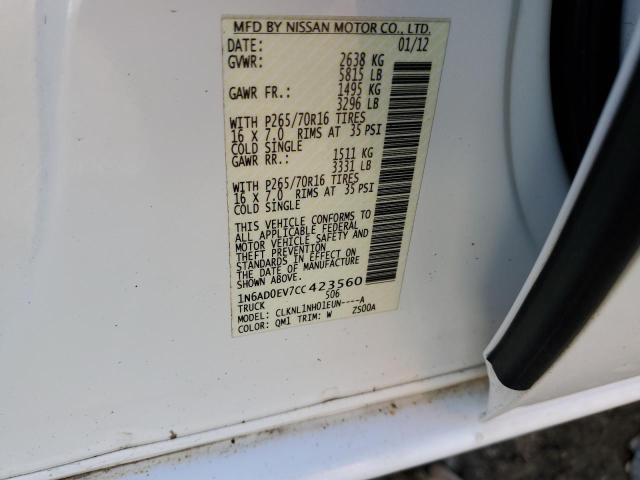 Photo 11 VIN: 1N6AD0EV7CC423560 - NISSAN FRONTIER S 