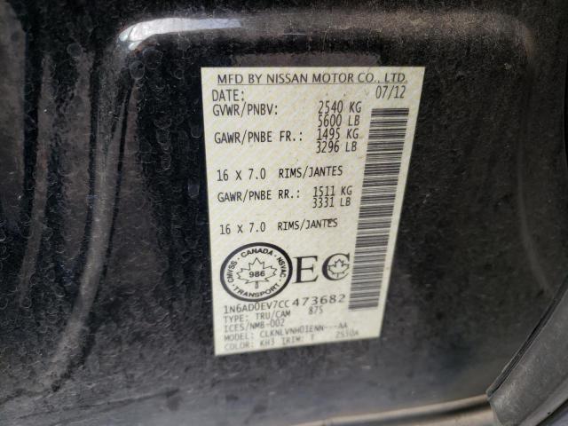 Photo 11 VIN: 1N6AD0EV7CC473682 - NISSAN FRONTIER S 