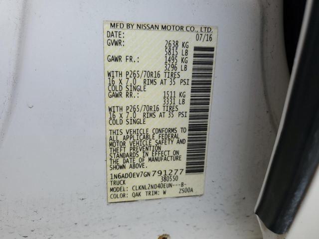 Photo 11 VIN: 1N6AD0EV7GN791277 - NISSAN FRONTIER 