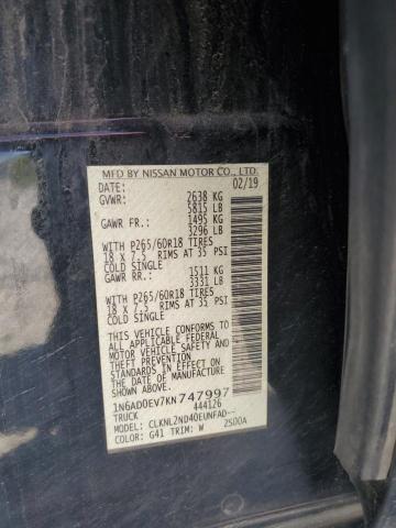 Photo 12 VIN: 1N6AD0EV7KN747997 - NISSAN FRONTIER 