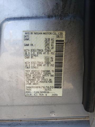 Photo 9 VIN: 1N6AD0EV8FN767620 - NISSAN FRONTIER S 