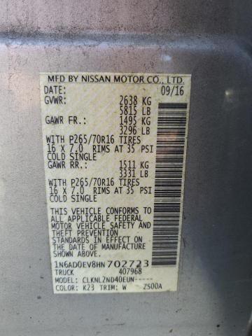 Photo 11 VIN: 1N6AD0EV8HN702723 - NISSAN FRONTIER S 