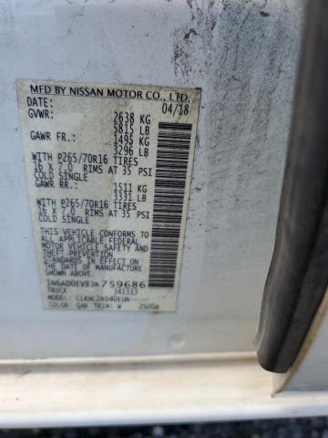 Photo 11 VIN: 1N6AD0EV8JN759686 - NISSAN FRONTIER S 