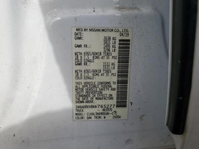 Photo 11 VIN: 1N6AD0EV8KN765277 - NISSAN FRONTIER S 