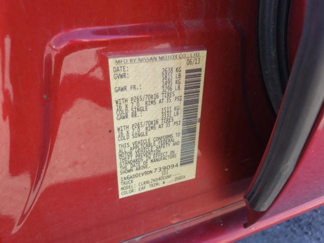 Photo 9 VIN: 1N6AD0EV9DN739094 - NISSAN FRONTIER S 