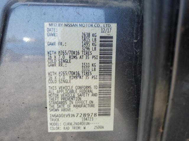 Photo 11 VIN: 1N6AD0EV9JN728978 - NISSAN FRONTIER S 