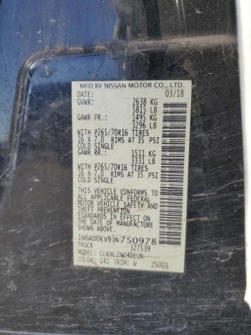 Photo 11 VIN: 1N6AD0EV9JN750978 - NISSAN FRONTIER 