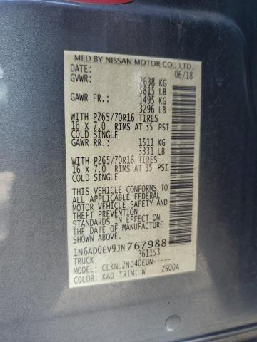 Photo 12 VIN: 1N6AD0EV9JN767988 - NISSAN FRONTIER 