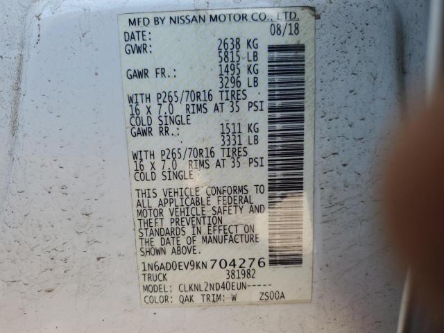 Photo 11 VIN: 1N6AD0EV9KN704276 - NISSAN FRONTIER 