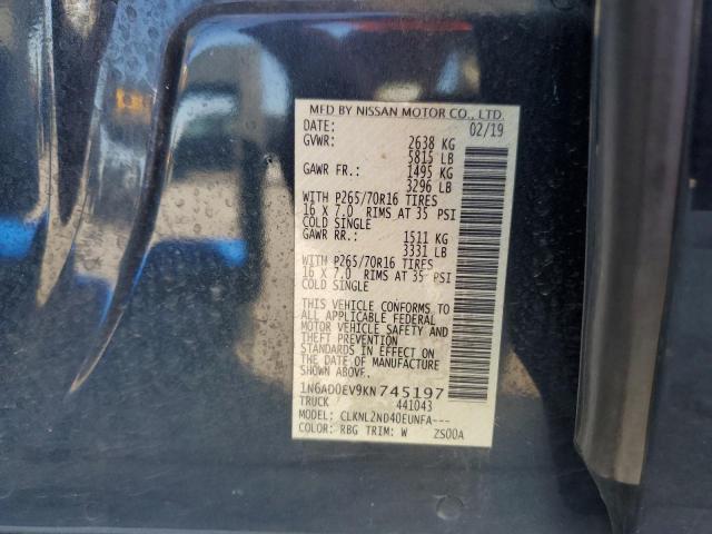 Photo 12 VIN: 1N6AD0EV9KN745197 - NISSAN FRONTIER S 