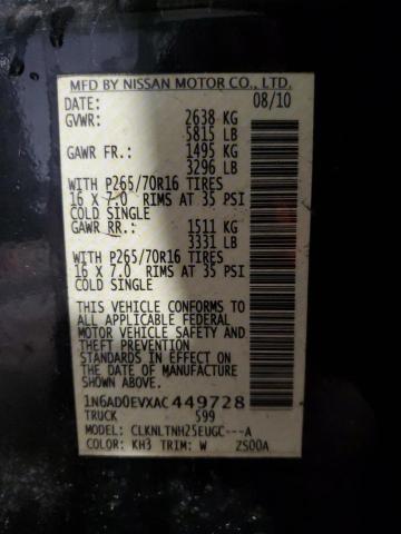 Photo 11 VIN: 1N6AD0EVXAC449728 - NISSAN FRONTIER C 