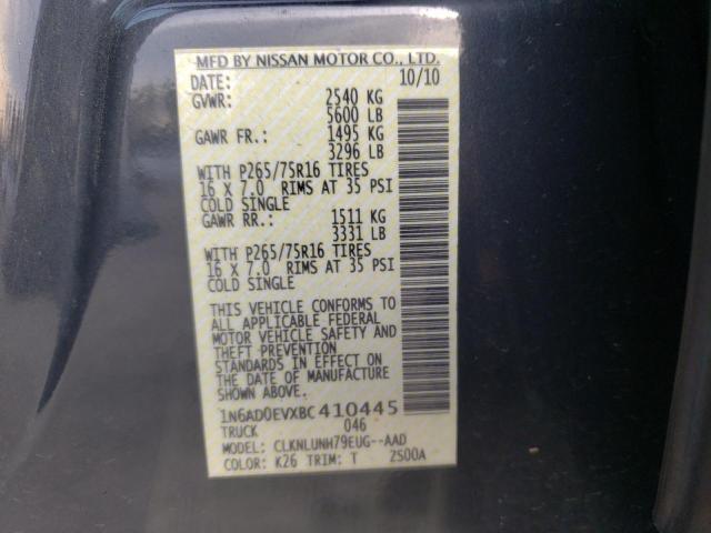 Photo 11 VIN: 1N6AD0EVXBC410445 - NISSAN FRONTIER S 