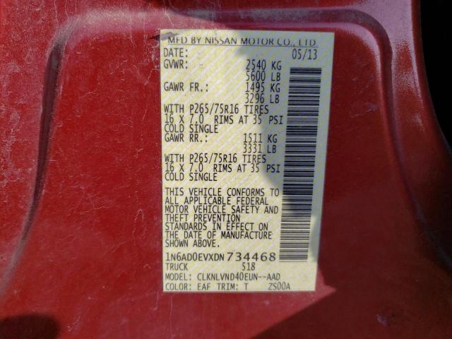 Photo 11 VIN: 1N6AD0EVXDN734468 - NISSAN FRONTIER 