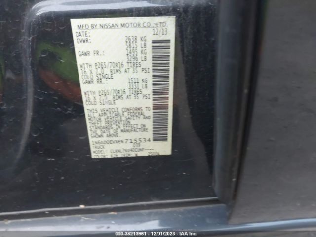 Photo 8 VIN: 1N6AD0EVXEN715534 - NISSAN FRONTIER 