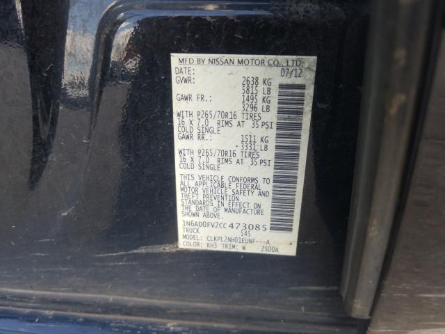 Photo 9 VIN: 1N6AD0FV2CC473085 - NISSAN FRONTIER S 