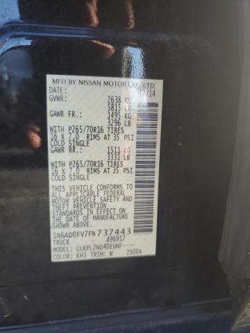 Photo 11 VIN: 1N6AD0FV7FN737443 - NISSAN FRONTIER 