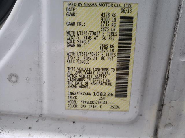 Photo 12 VIN: 1N6AF0KX4DN108236 - NISSAN NV 2500 