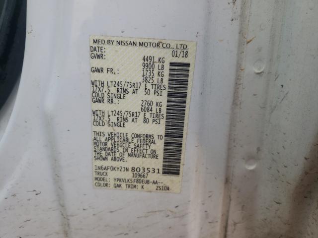 Photo 9 VIN: 1N6AF0KY2JN803531 - NISSAN NV 2500 S 