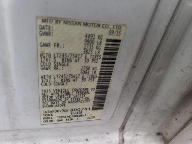 Photo 12 VIN: 1N6AF0KY9GN800781 - NISSAN NV 2500 S 