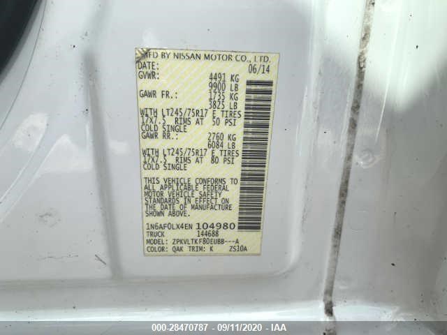 Photo 7 VIN: 1N6AF0LX4EN104980 - NISSAN NV 