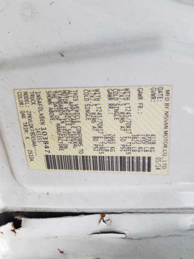 Photo 9 VIN: 1N6AF0LX8EN103847 - NISSAN NV 2500 