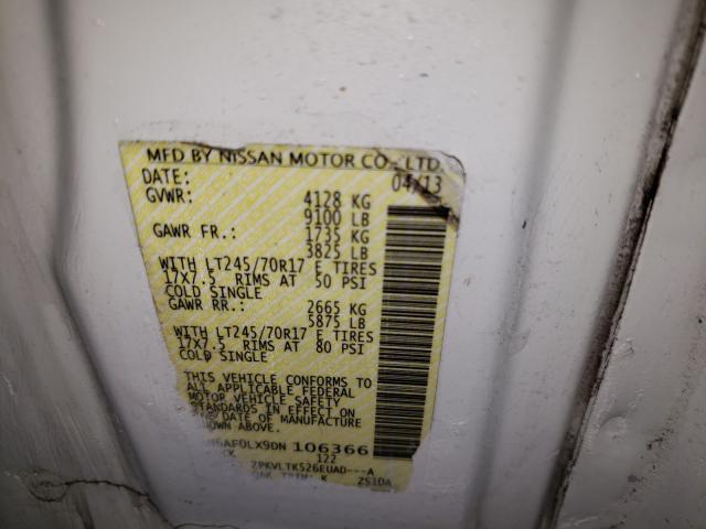 Photo 9 VIN: 1N6AF0LX9DN106366 - NISSAN NV 2500 