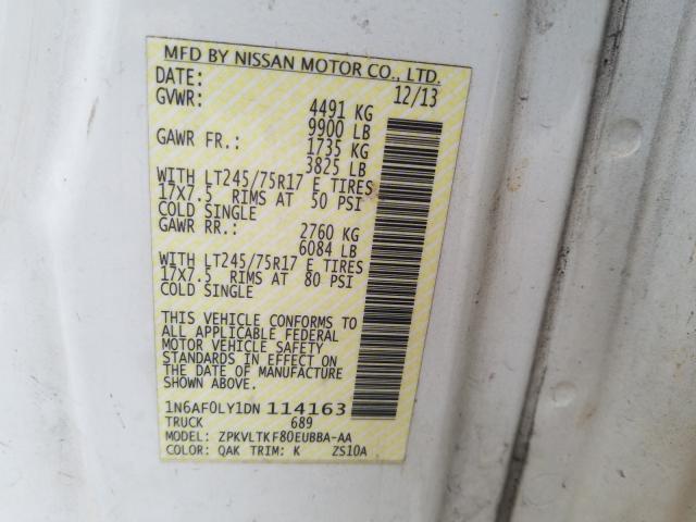 Photo 9 VIN: 1N6AF0LY1DN114163 - NISSAN NV 2500 