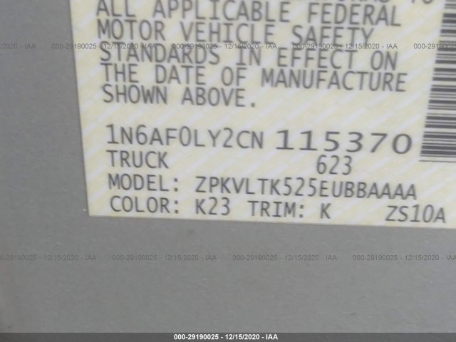 Photo 8 VIN: 1N6AF0LY2CN115370 - NISSAN NV 