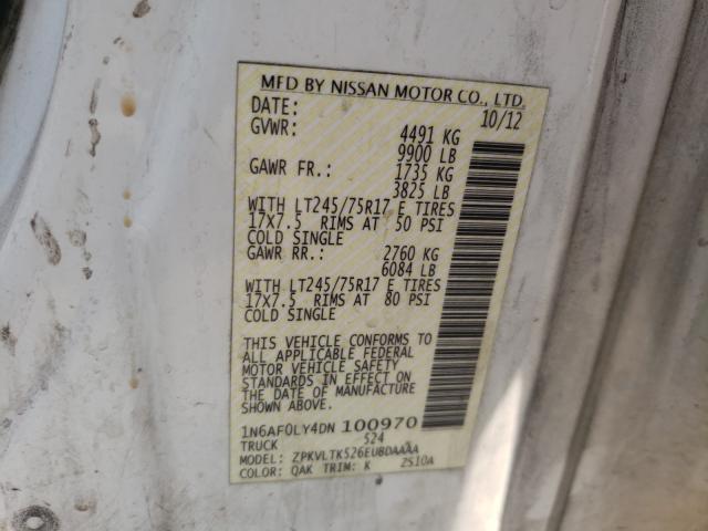 Photo 9 VIN: 1N6AF0LY4DN100970 - NISSAN NV 2500 