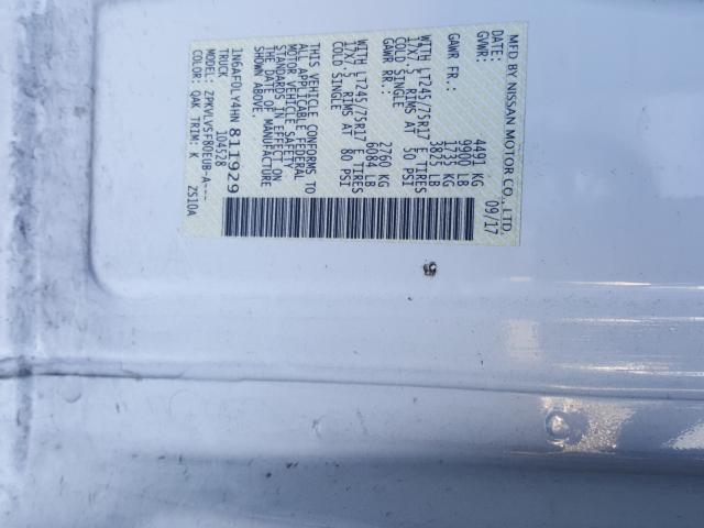 Photo 9 VIN: 1N6AF0LY4HN811929 - NISSAN NV 2500 S 