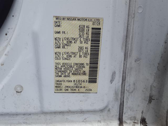 Photo 9 VIN: 1N6AF0LY6KN810563 - NISSAN NV 2500 S 