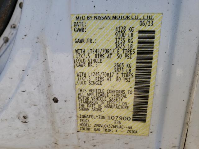 Photo 9 VIN: 1N6AF0LY7DN107900 - NISSAN NV 2500 