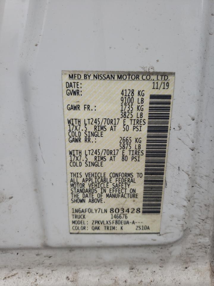 Photo 12 VIN: 1N6AF0LY7LN803428 - NISSAN NV 