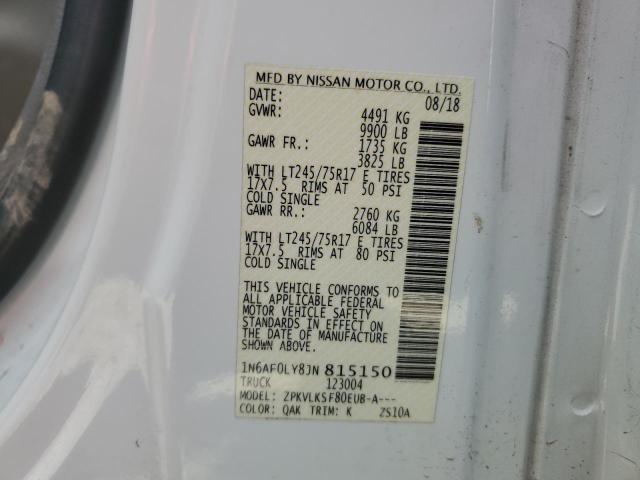 Photo 9 VIN: 1N6AF0LY8JN815150 - NISSAN NV 2500 S 