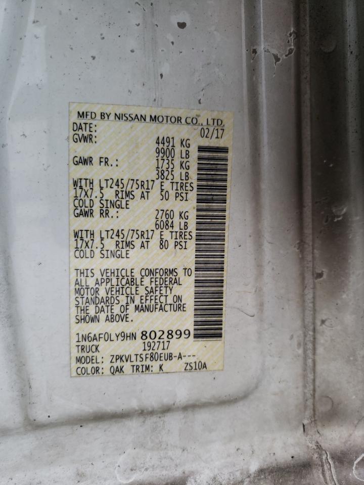 Photo 11 VIN: 1N6AF0LY9HN802899 - NISSAN NV 