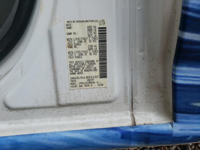 Photo 9 VIN: 1N6AF0LY9LN803107 - NISSAN NV 2500 SV 