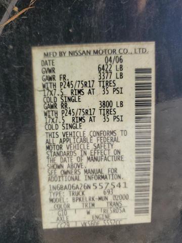 Photo 12 VIN: 1N6BA06A26N557541 - NISSAN TITAN XE 