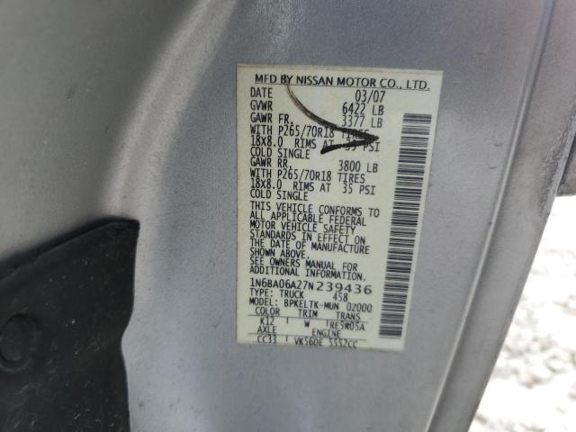 Photo 11 VIN: 1N6BA06A27N239436 - NISSAN TITAN XE 